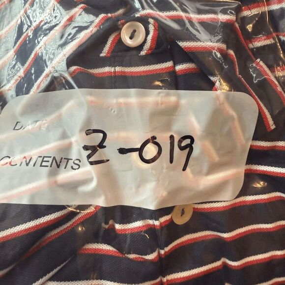 Peter Millar Mens Summer Comfort Stripe Short Sleeve Polo Shirt Multicolor Large - Picture 8 of 8